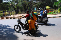 Side saddle looks dangerous.